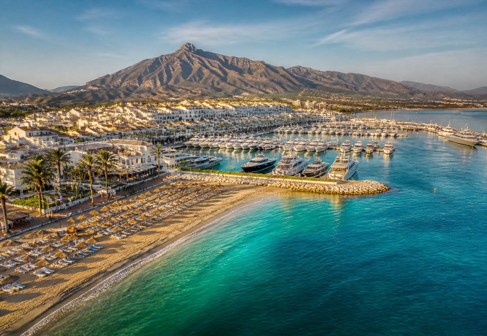 Puerto Banús aerial view